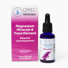 Oriel Liquid Magnesium Drops Menosea bottle with 30ml label