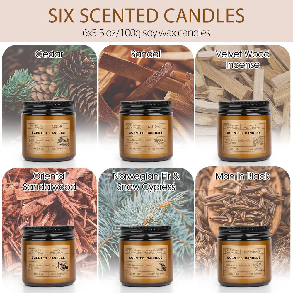Oriental sandalwood scented candle