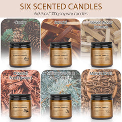 Oriental sandalwood scented candle