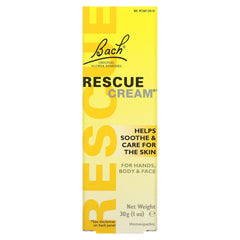Rescue Cream jar close-up with label – Bach Homeopathic