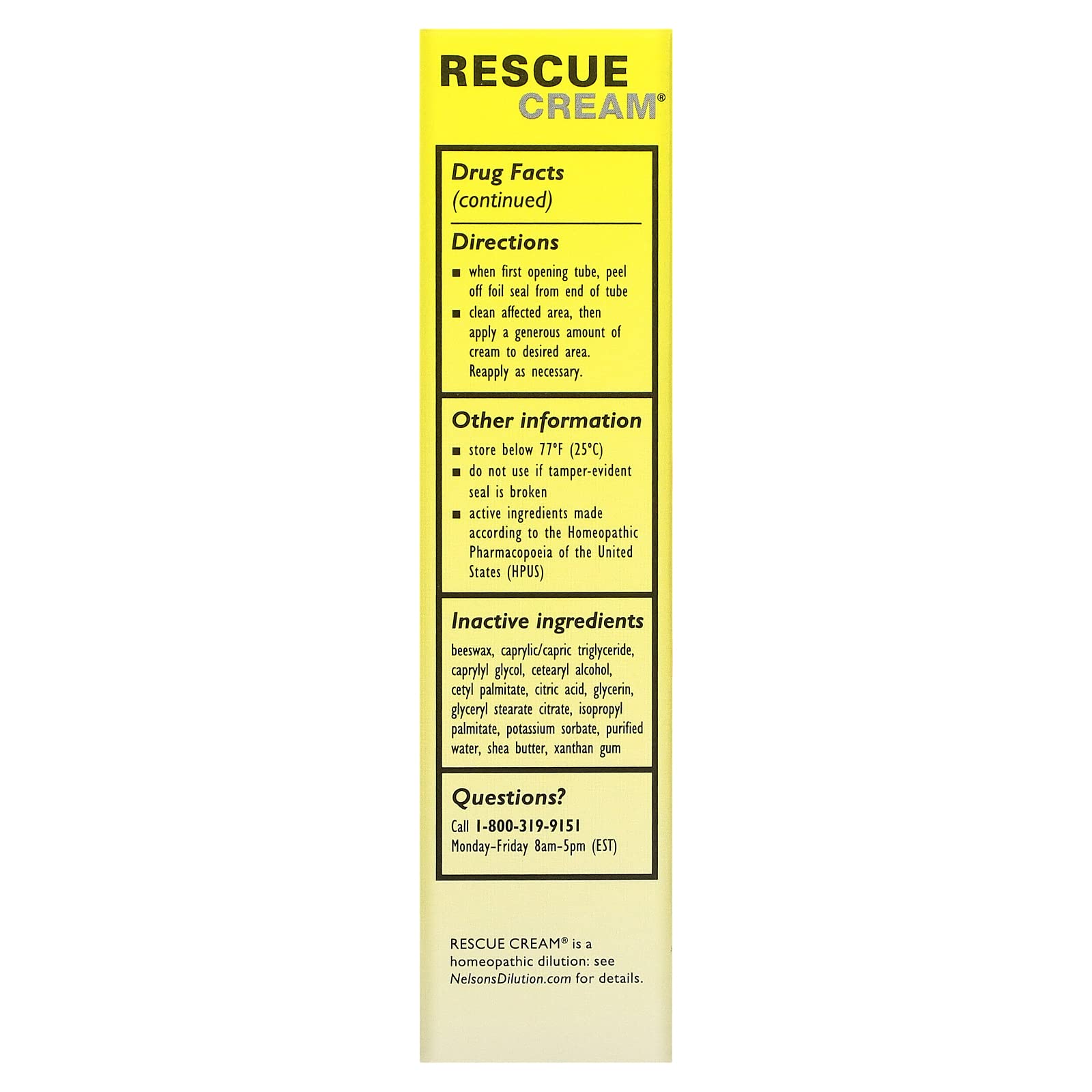 Rescue Cream product photography with neutral background