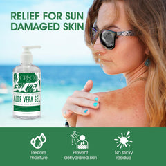 Oriso Aloe Vera Gel used in hair care to hydrate scalp