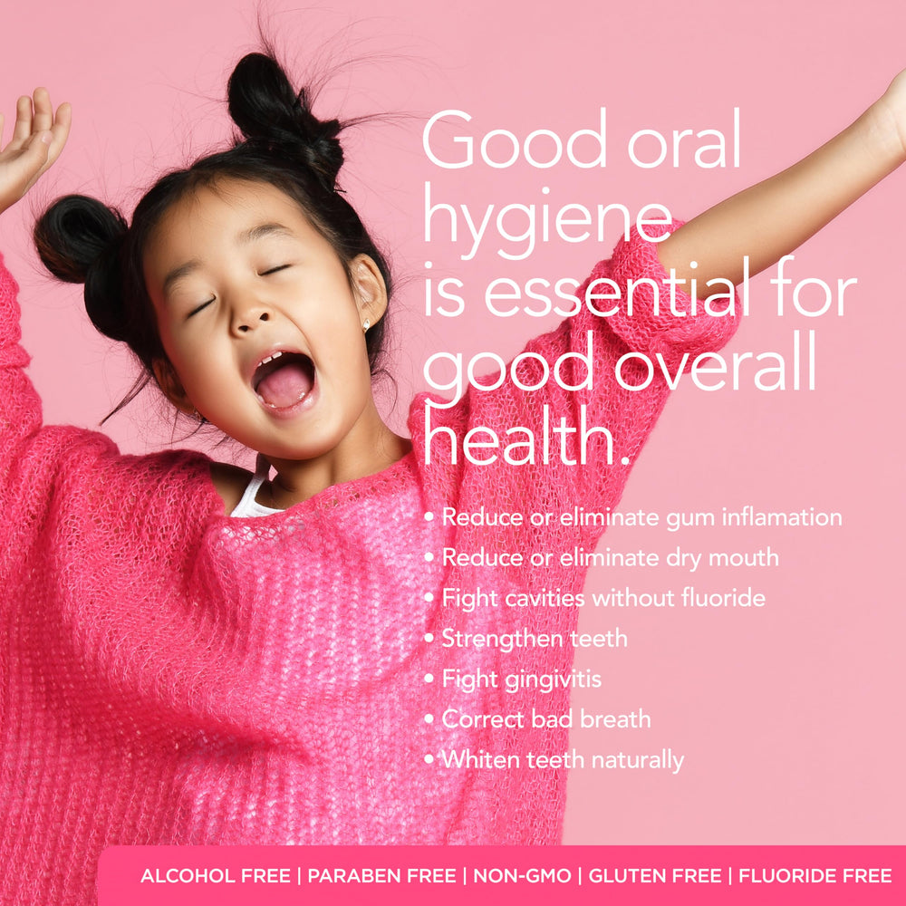 pH 7.0 balanced formula for ORL Kids mouthwash