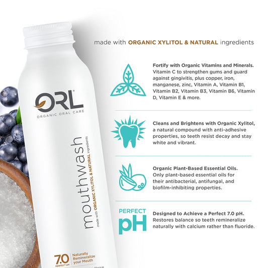 Close-up of ORL bottle with 7.0 pH formula