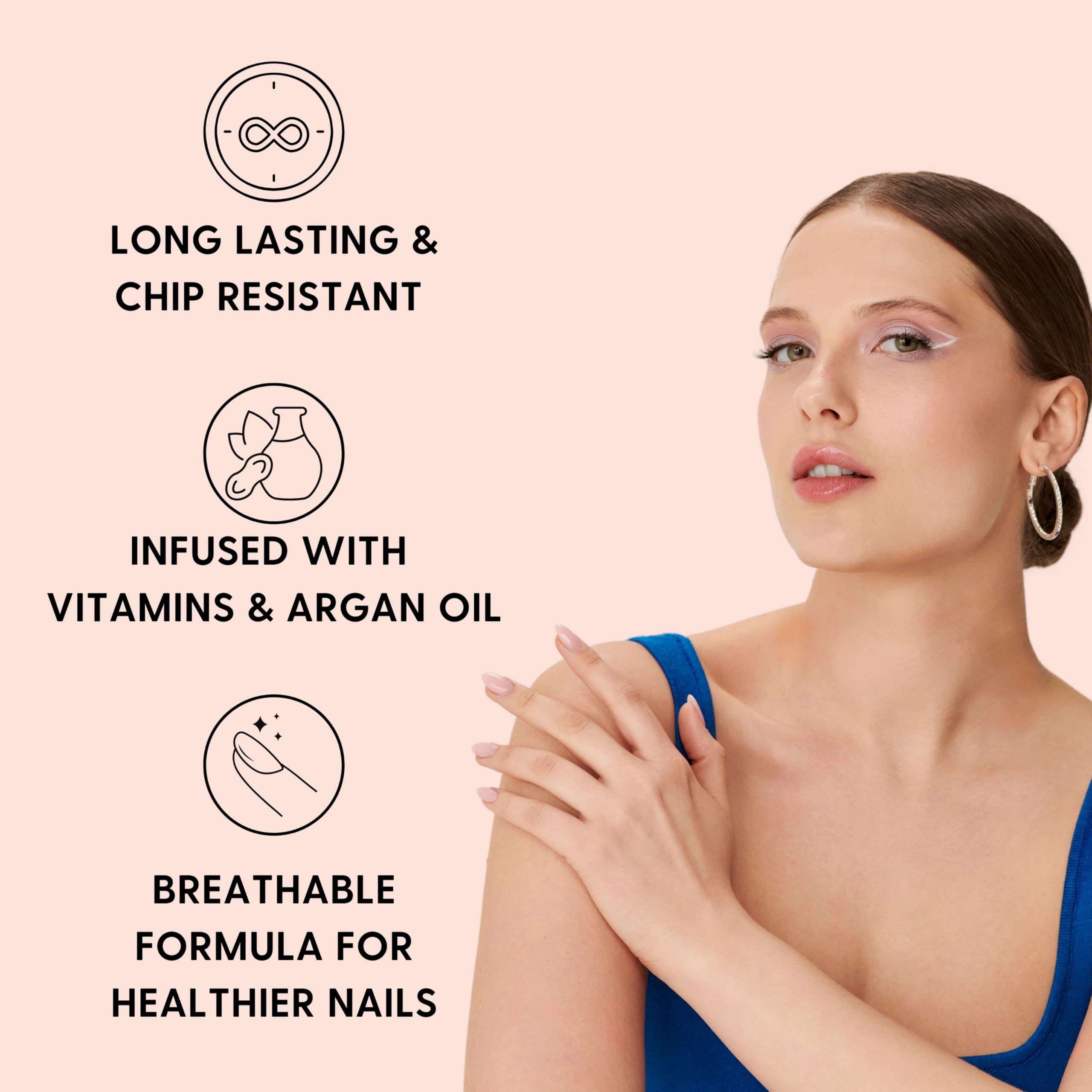 Orly Breathable Loose Threads Nails on hands capture a muted, versatile shade for cooler seasons.