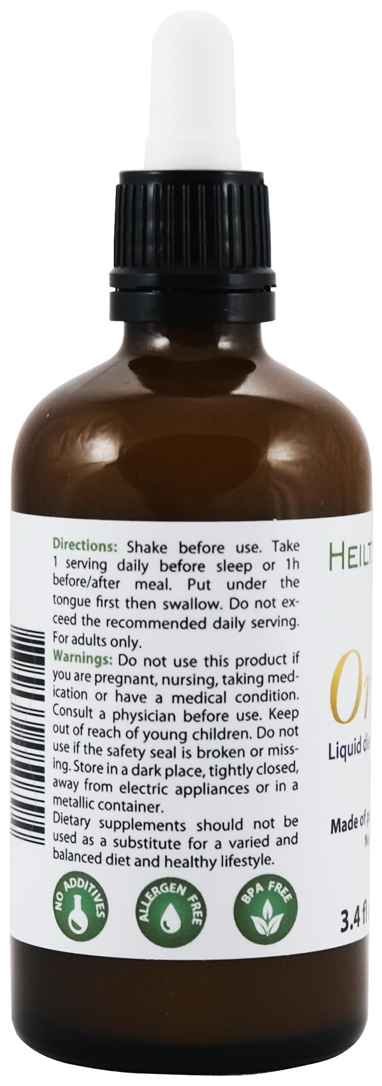 Close-up of Ormus dry matter per serving (390 mg)