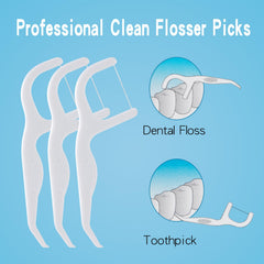 Orthodontic floss picks designed for braces cleaning