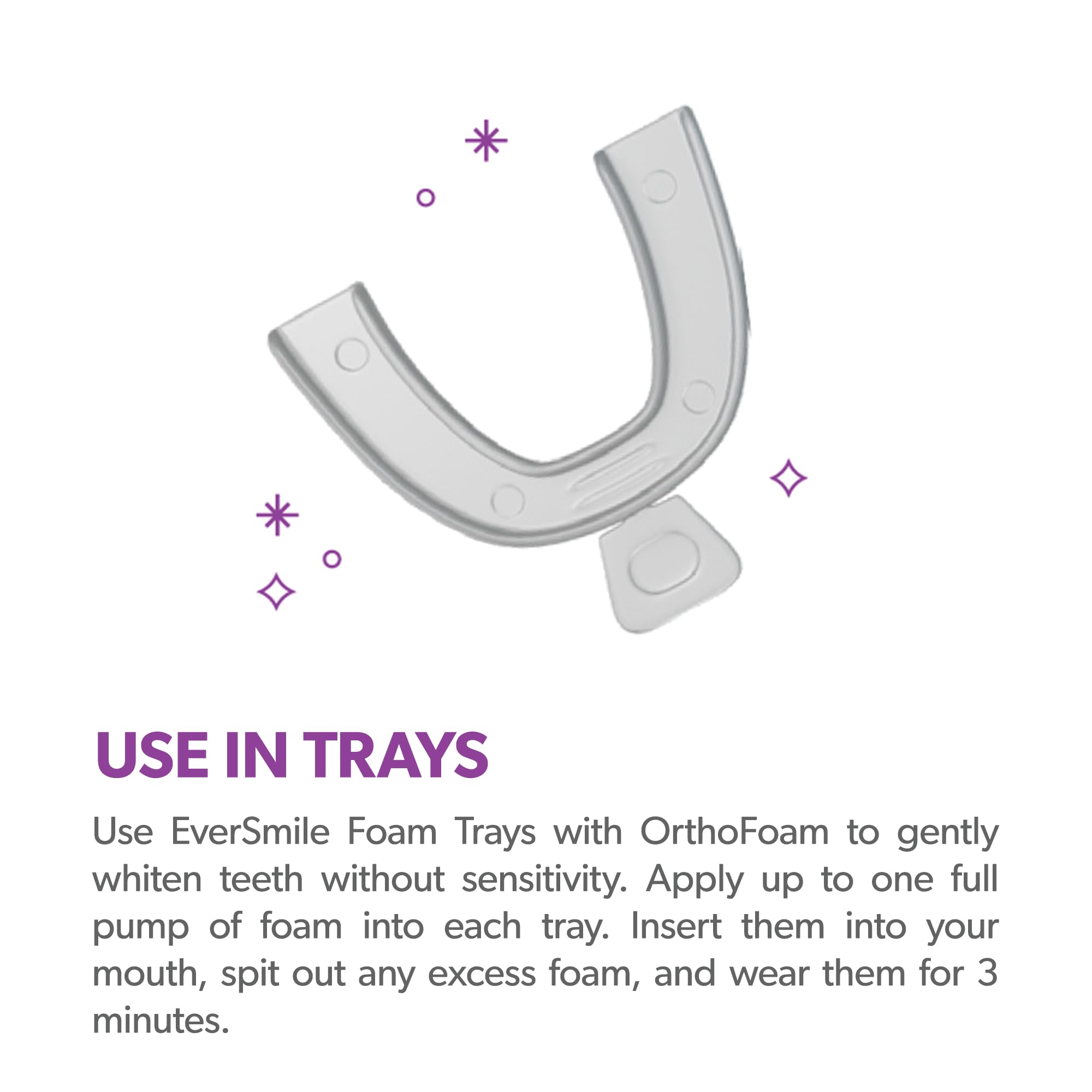 OrthoFoam safe for metal, ceramic, and plastic braces