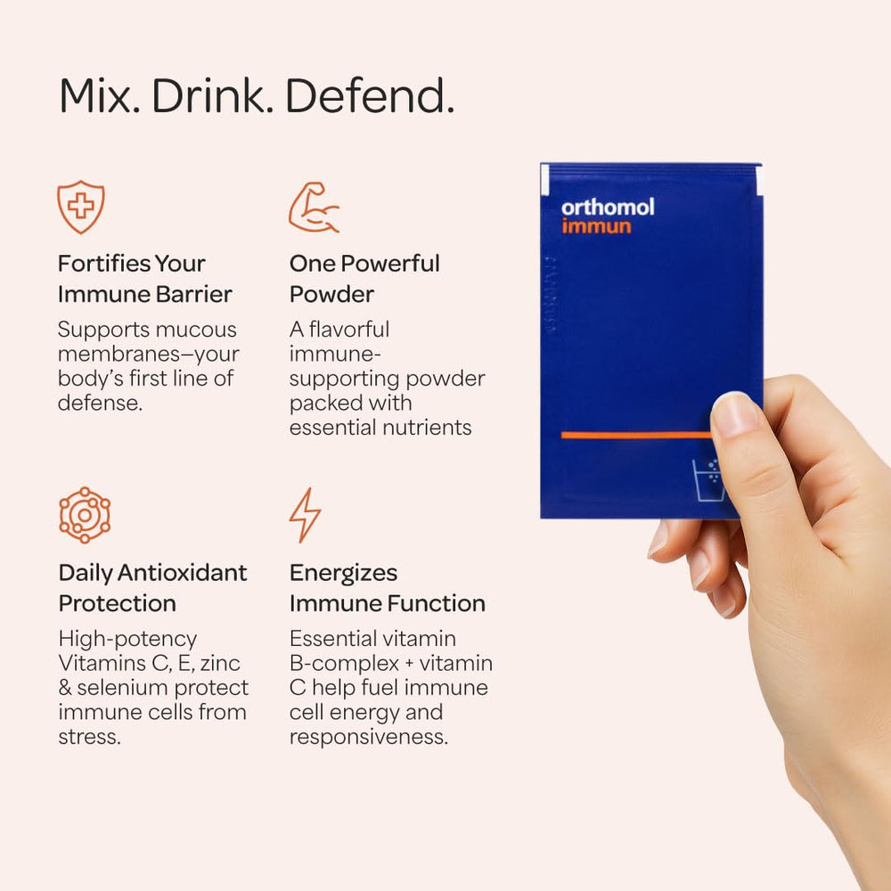 Ingredients chart for Orthomol Immun