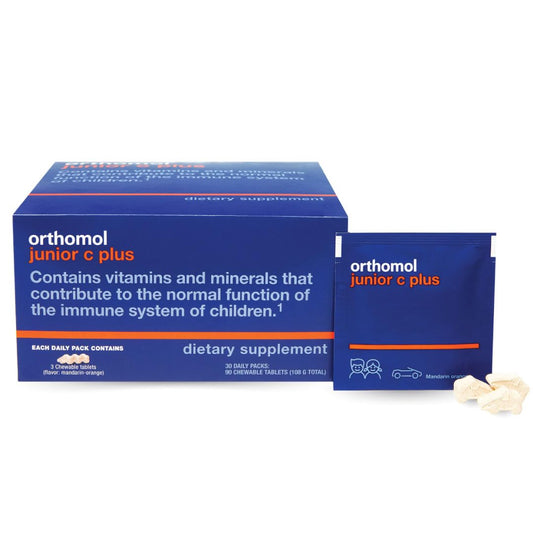 Orthomol Immun Junior C Plus Tangerine bottle