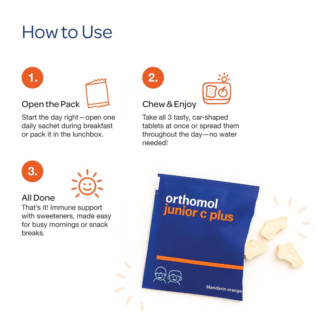 Iodine and trace elements on Orthomol Immun Junior C Plus label