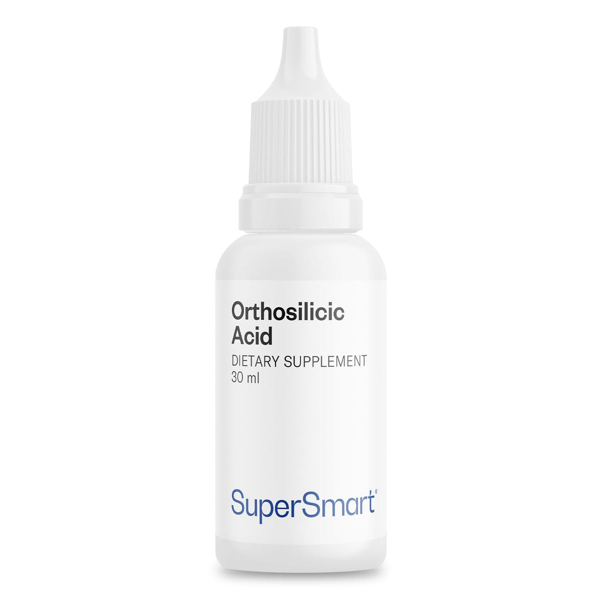 Front view of Supersmart Orthosilicic Acid Advanced Formula 30 ml bottle