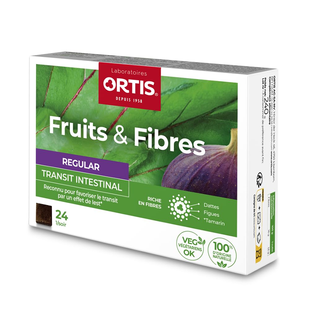 Ortis Fruits & Fibres Regular 24 Cubes packaging front