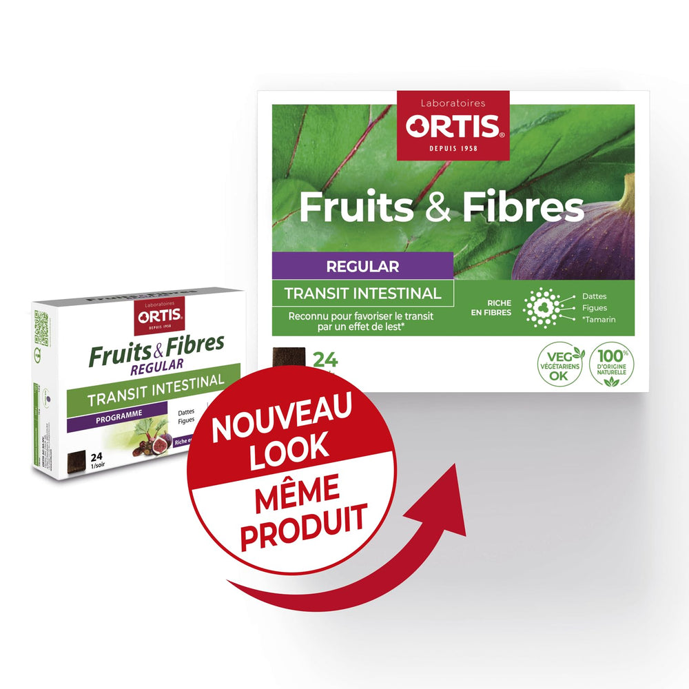 Close-up of Ortis Fruits & Fibres Regular 24 Cubes
