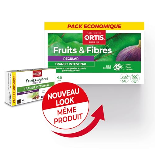 Ortis Fruits & Fibres Regular 45 Squares to Chew packaging logo