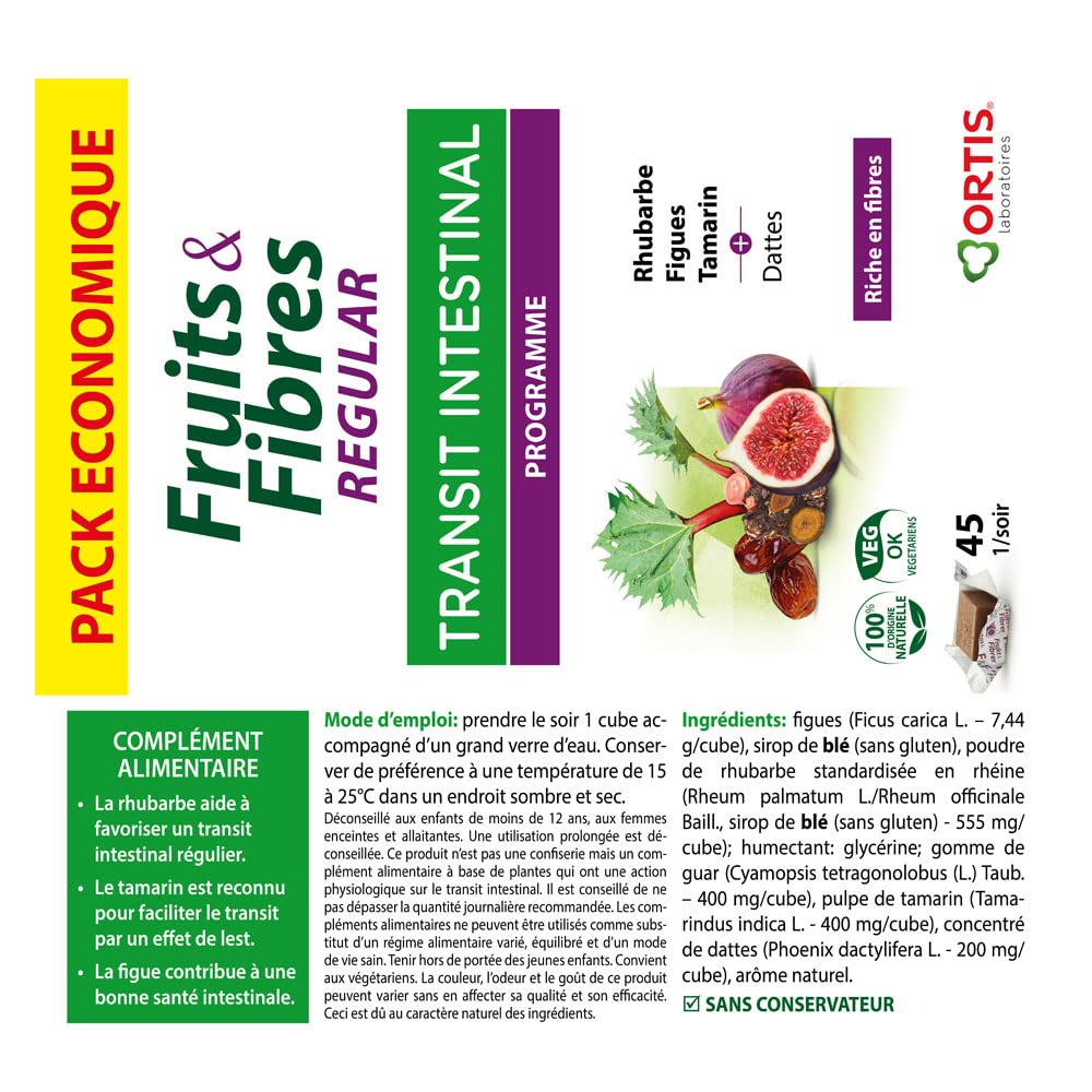 Illustration of Tibetan rhubarb extract, tamarind, and fig ingredients