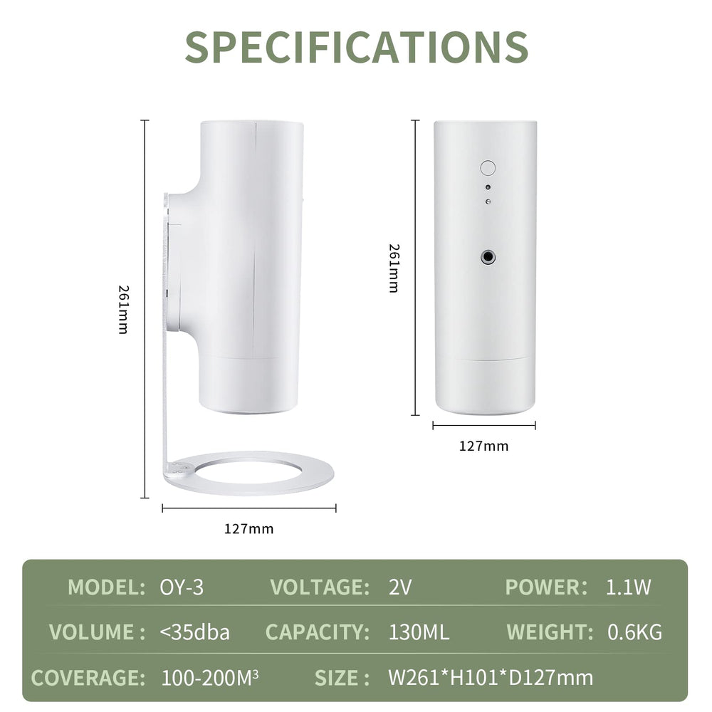OscentPro diffuser with Bluetooth control lets you adjust aroma from your phone.