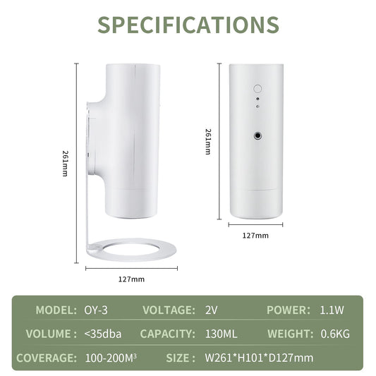 OscentPro diffuser with Bluetooth control lets you adjust aroma from your phone.