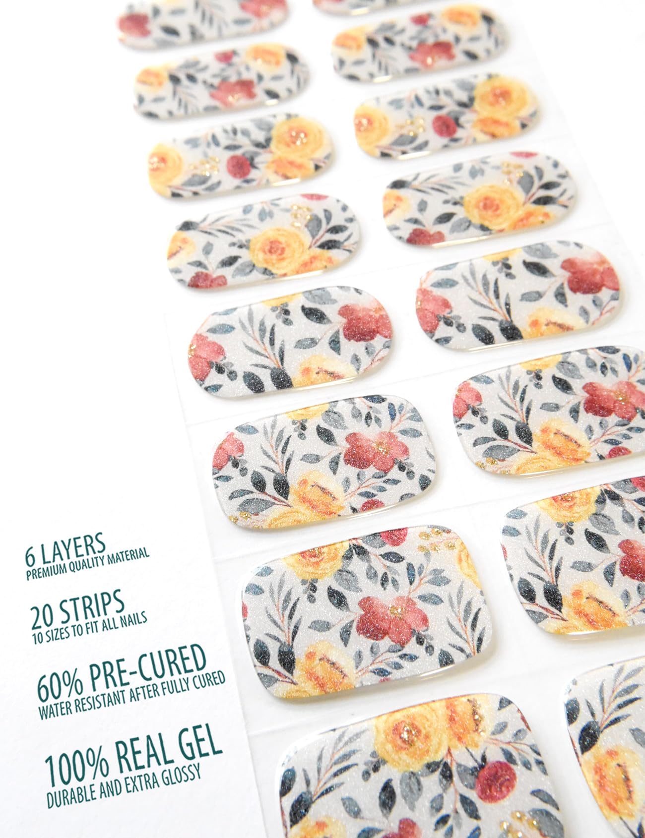 Osesshia nail strip application tips demonstrating easy self-adhesive use.