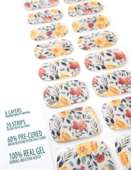 Osesshia nail strip application tips demonstrating easy self-adhesive use.