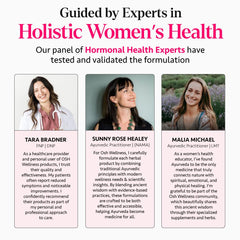 Capsules and bottle of hormone balance supplement