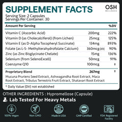Product packaging highlighting US-made, cGMP facility