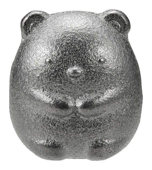 Front view of OSK TBN-1 Nambu ironware iron ball featuring Sumikko Gurashi Shirokuma