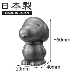 Close-up of Snoopy design on OSK TBN-1 Nambu ironware