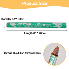 Low-smoke, mild heat moxa sticks