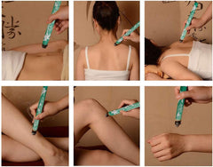 Moxibustion session with warmth and relaxation