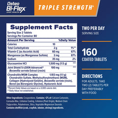 Osteo Bi-Flex Triple Strength packaging box and label