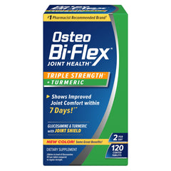 Osteo Bi-Flex triple strength glucosamine turmeric bottle, 120 tablets