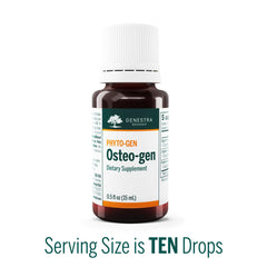 Osteo-gen ingredients panel 0.5 oz