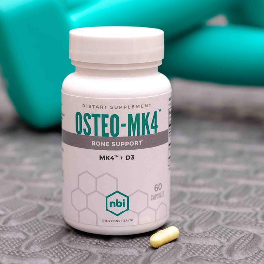 Close-up of Osteo-MK4 bottle