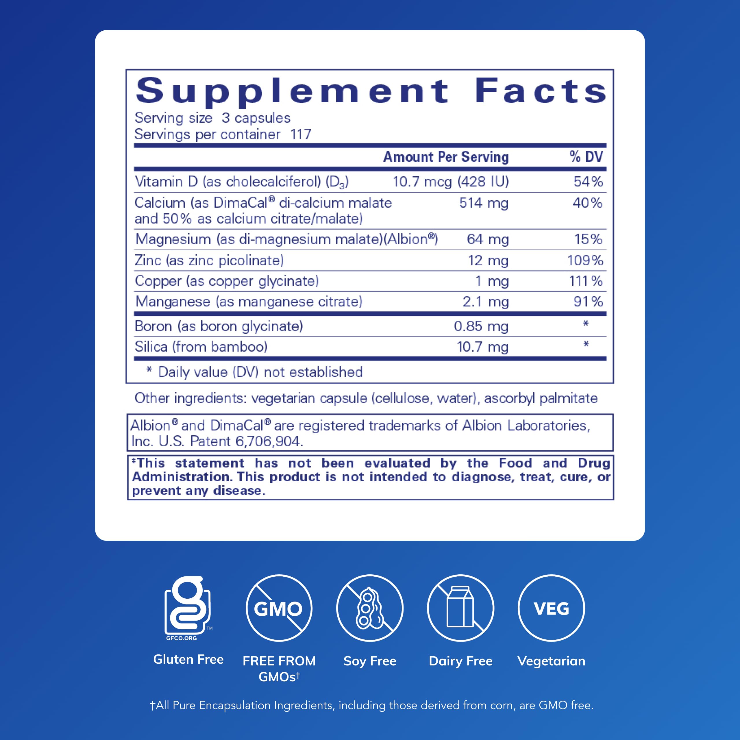 Close-up of OsteoBalance bottle packaging