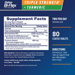 Front view of Osteo Bi-Flex Glucosamine + Turmeric bottle