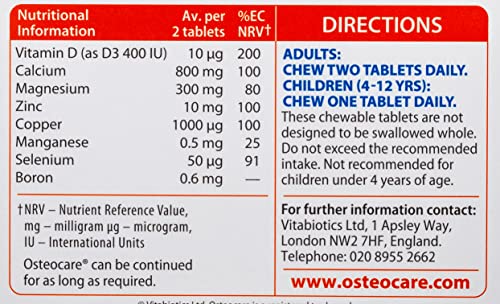 Nutrients calcium magnesium vitamin D3 for bone health illustration