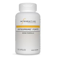Osteoprime Forte bottle and capsules for bone health
