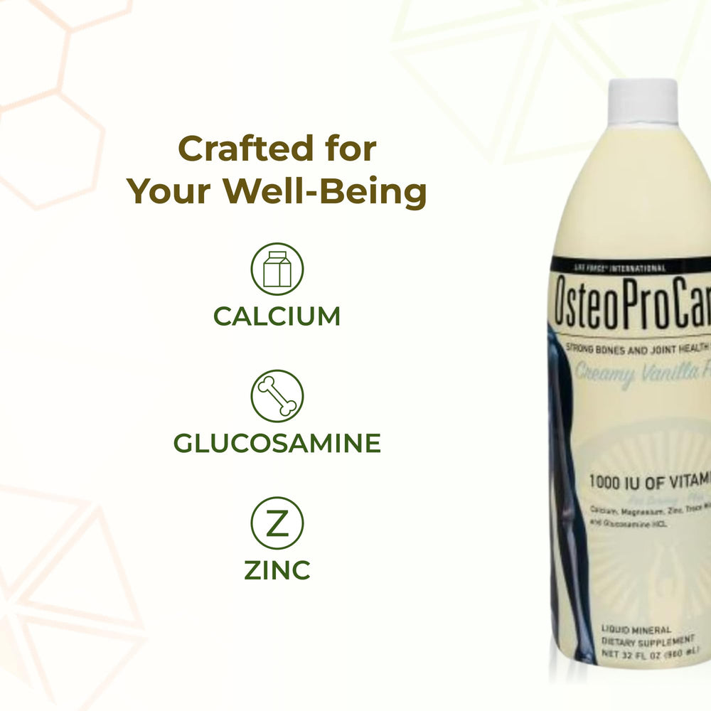 Graphic showing 300 mg magnesium per serving in OsteoProCare Joint Juice