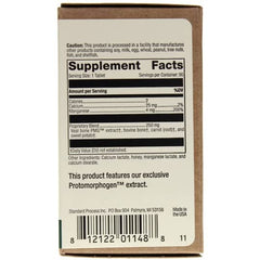 Close-up of Ostrophin PMG 90 tabs bottle on white background