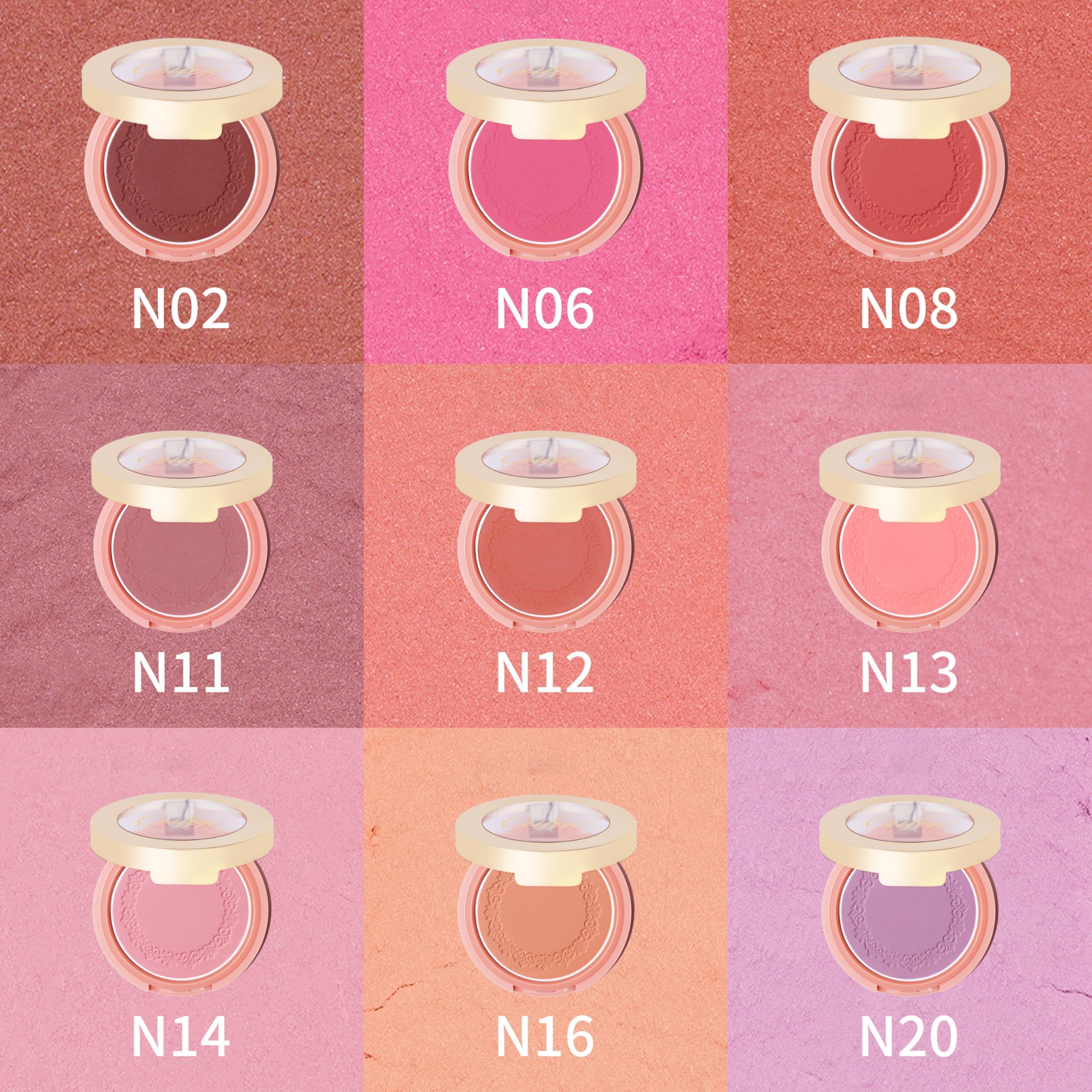 OULAC Blush Powder Mauve on cheeks adds natural brightness with a soft finish.