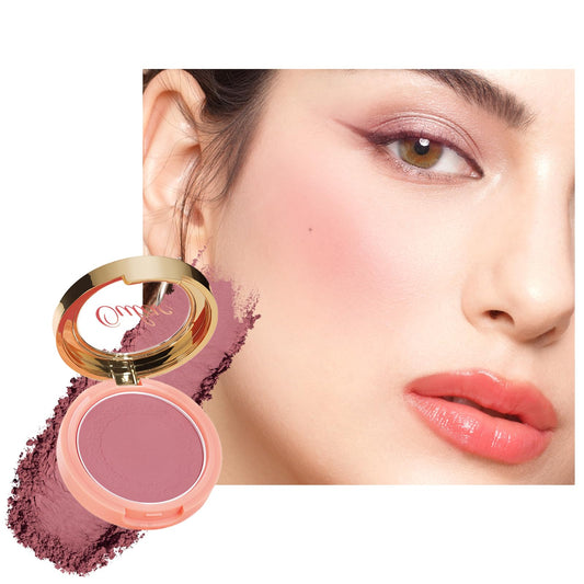 OULAC Blush Powder Mauve with soft matte finish for natural cheeks.