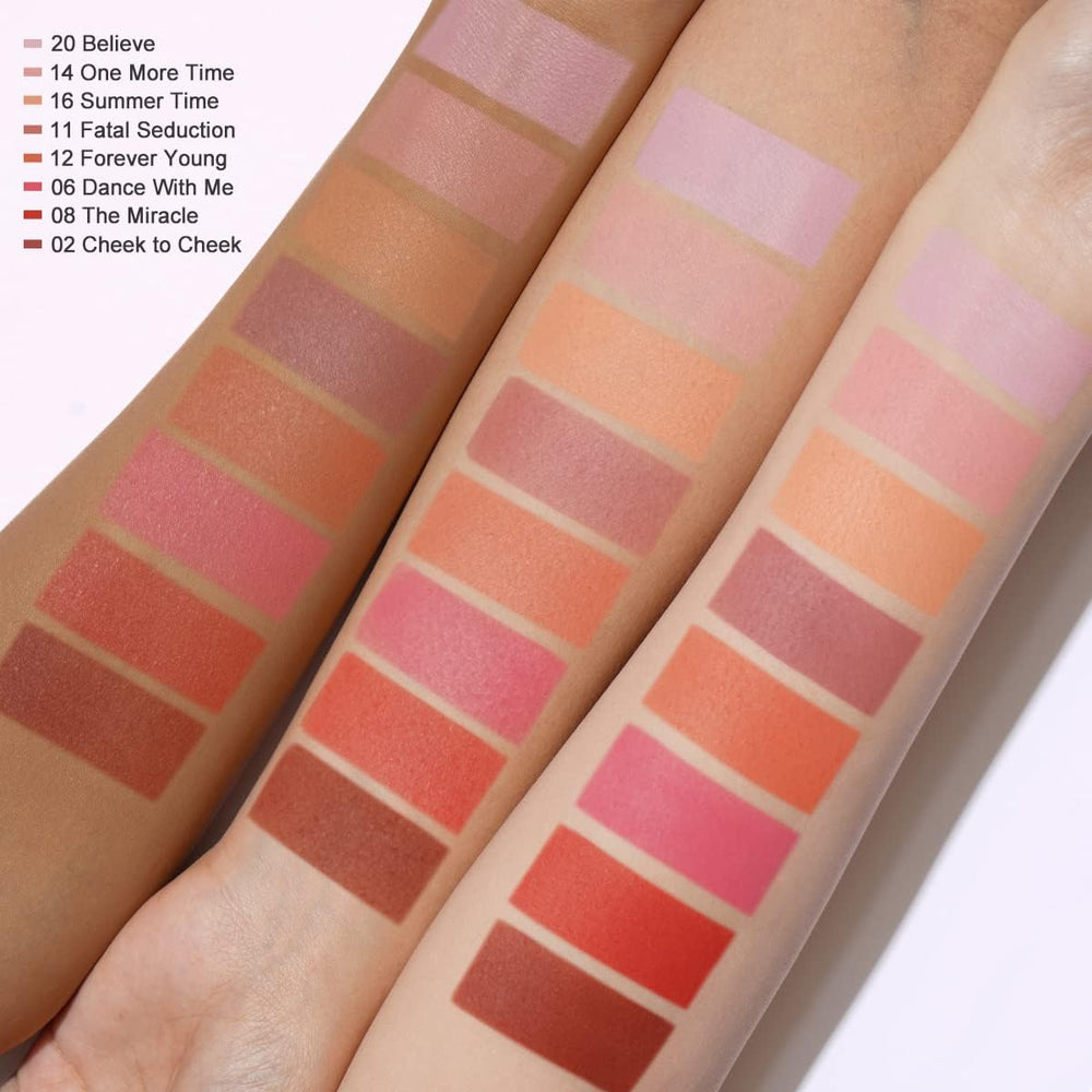 OULAC vegan cruelty-free blush Mauve delivers healthy color without animal testing.