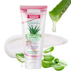 OUPEICHARM hair removal cream bottle on a bathroom counter for convenient depilation
