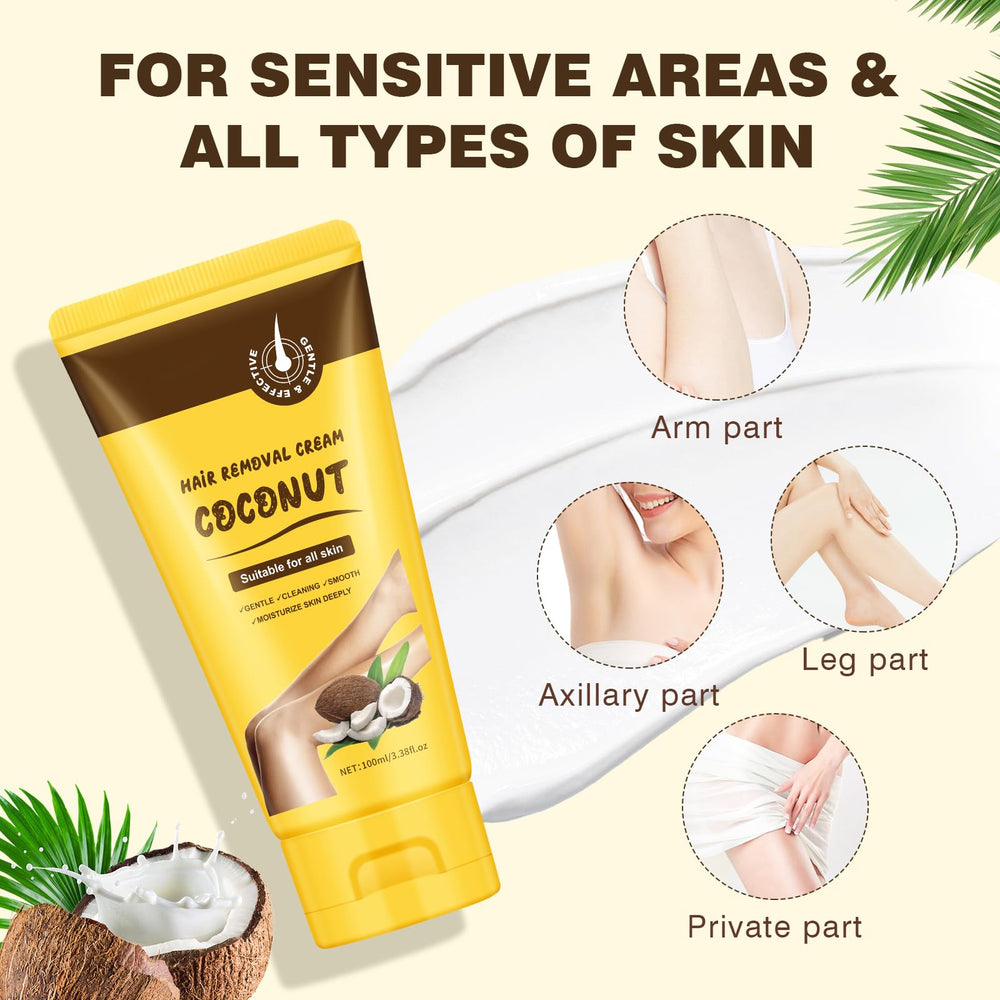 OUPEICHARM body hair removal cream for broad coverage and fast results.