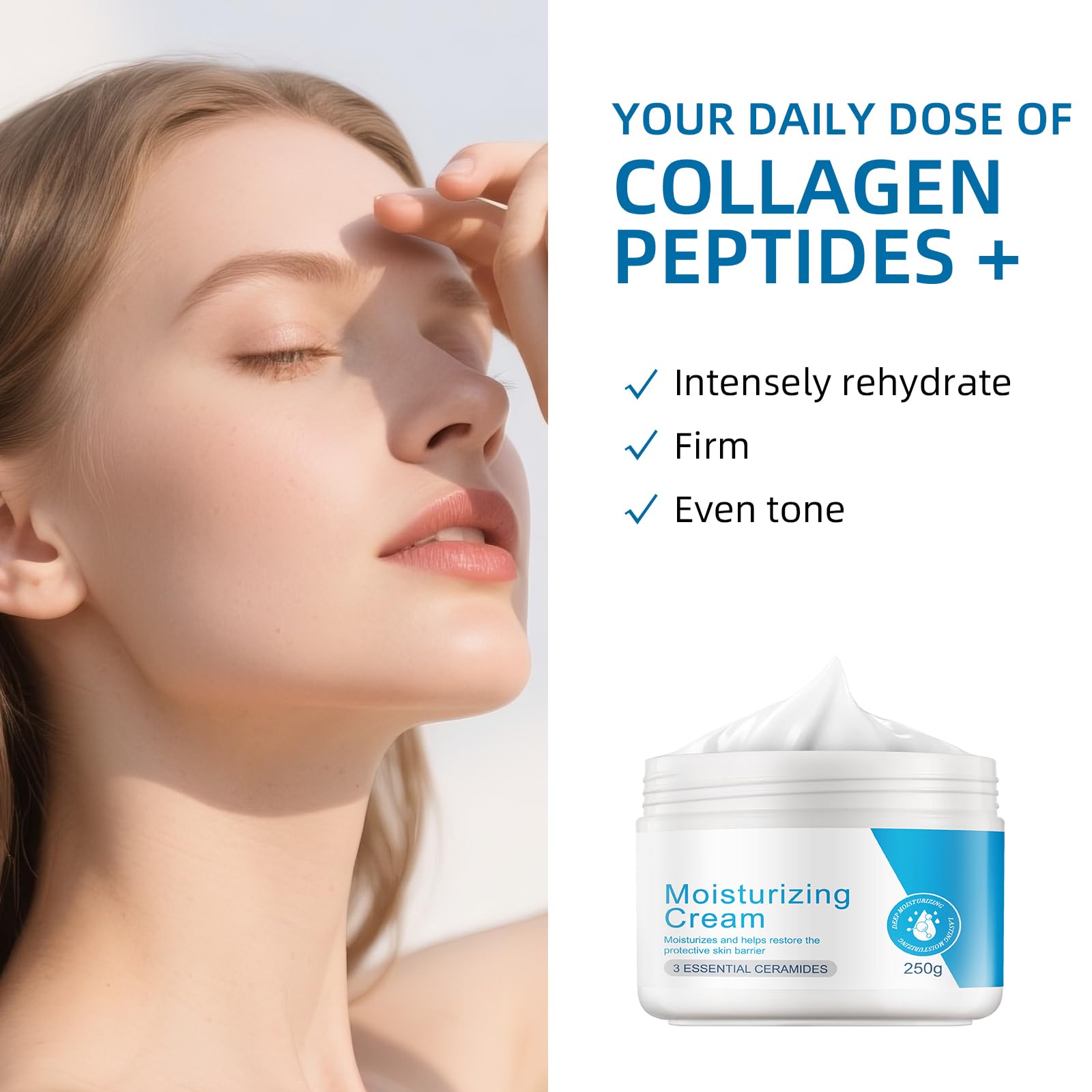OUPEICHARM Moisturizing Cream Hyaluronic Acid boosts lasting hydration