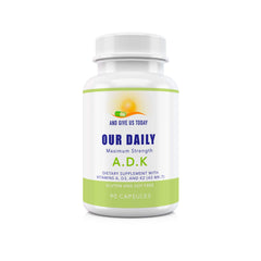 180-count packaging for Our Daily Vites ADK supplement