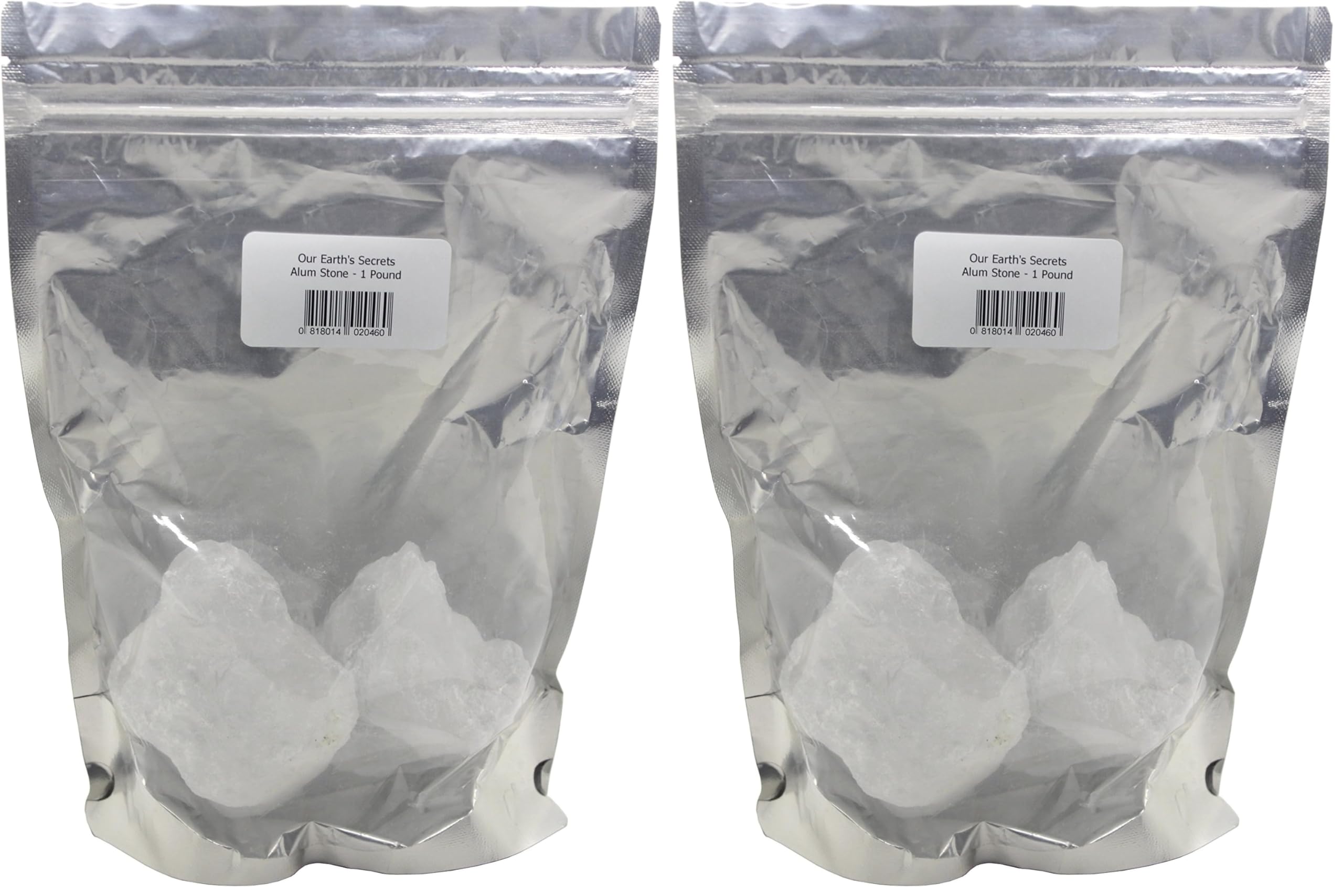 Alum Stone - Our Earth's Secrets - 1 Pound Pack of 2