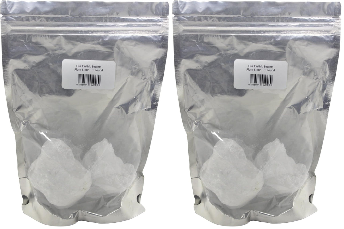 Alum Stone - Our Earth's Secrets - 1 Pound Pack of 2