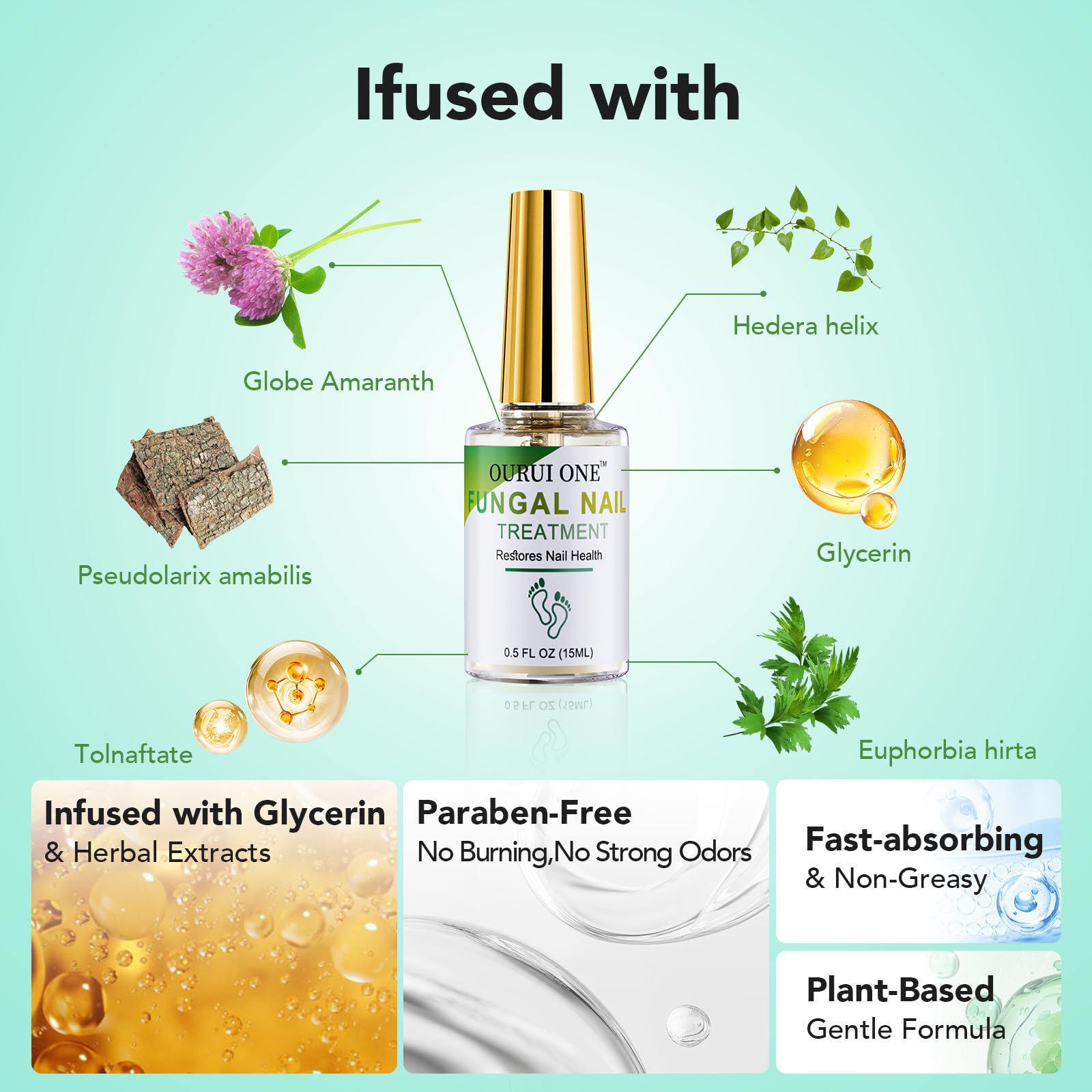 ourui one bottle 30ml close-up highlights concentrated formula for fast use